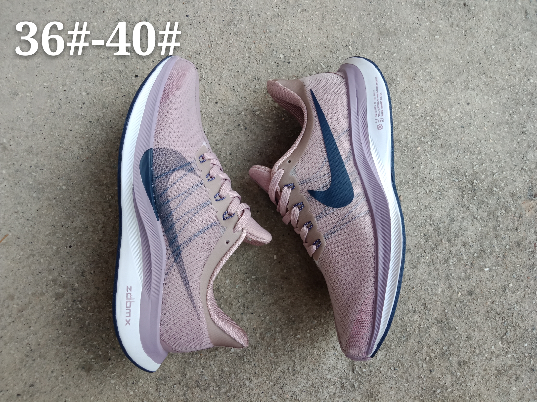 Women Nike Zoom Pegasus 35X Pink Blue Shoes - Click Image to Close